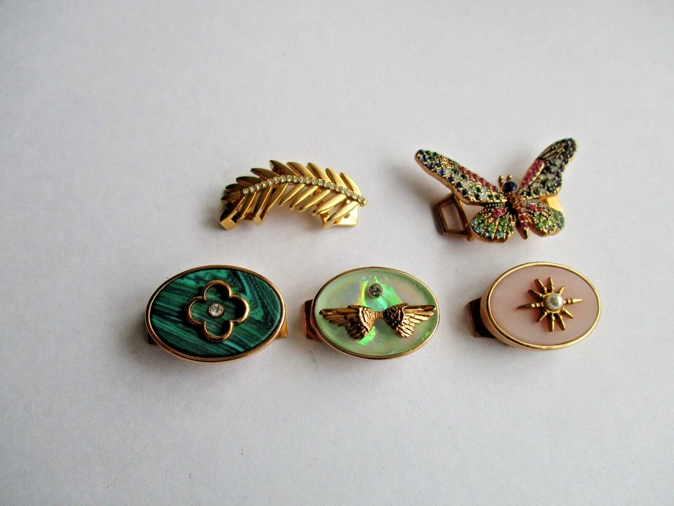 5 Keep Collective Bracelet Charms, Goldtone, Crystals, Precious Stones, Pearl - Image 1 of 4