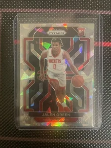 Jalen Green 2021-2022 Prizm Silver Cracked Ice Rookie RC SP #306 - Picture 1 of 2