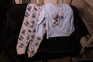 Disney Stitch Fleece Pajama Set size 8-9 years - Picture 1 of 5