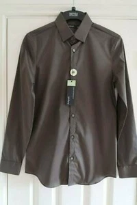 KLEINES 35-37 BRUST AUTOGRAMM BAUMWOLLMISCHUNG STRETCH SHIRT MARKEN UND SPENCER - Bild 1 von 1