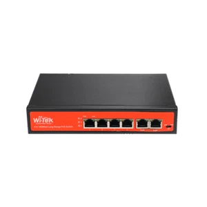 Wi-Tek WI-PS205(V2) Switch 4 x 10/100Mbps PoE Ports, 2 x 10/100Mbps RJ45 Ports - Picture 1 of 3