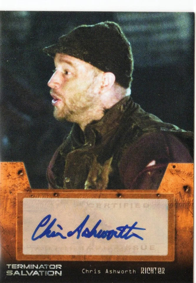 Terminator Salvation Topps 2009 Autograph Auto Card Chris Ashworth as Richter - Image 1 of 1