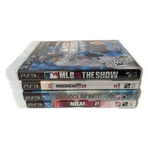 Sony PS3 MLB 10 NBA 2K11 Madden 13 Bioshock Infinte 4 Games No Scratches - Picture 1 of 6