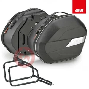 GIVI WL900 25L SIDE BAG KIT + FRAME PL2148 YAMAHA TRACER 700 2020-2021 - Picture 1 of 10