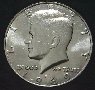 1989-P 50C Kennedy Half Dollar BU MS Clad 21ct0510-3 - Image 1 of 2