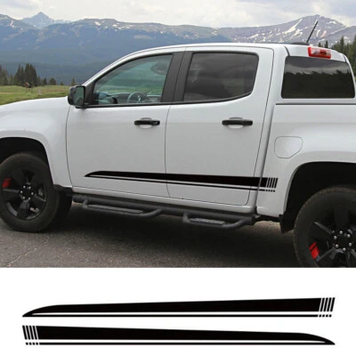 Calcomanía de vinilo a rayas faldón lateral puerta camioneta Chevrolet Colorado Foto 1 de 4