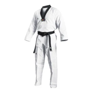 Adidas TaeKwonDo Dobok/ADI FLEX taekwondo uniform/ADITFL01/Black Neck/ClimaCool - Picture 1 of 2