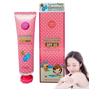 CREAM SUNSCREEN CATHY DOLL KARMART L-GLUTATHIONE WHITENING MAGIC CREAM SPF50 +++ - Picture 1 of 13