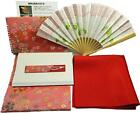 Tea ceremony training (Okeko) Introductory set 7 points (for women) Fukusa [Red]