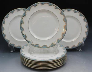 Royal Doulton Marlborough Light Blue Pattern Set of 10 Bread Plates 6.5" - Picture 1 of 9