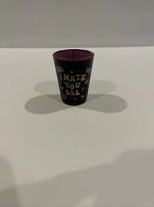 Gafas de tiro ""I Hate You All"" de 2 oz totalmente nuevas - Imagen 1 de 3