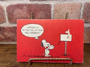 Rare Vintage Change Of Address Peanuts Snoopy Hallmark Post Cards 24 Unused 1968 - Picture 1 of 4