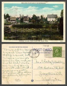 MASSACHUSETTS SALEM POSTAL VINTAGE - Imagen 1 de 1