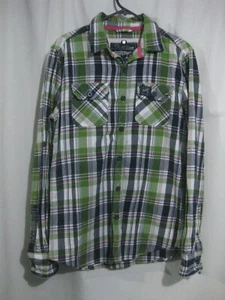 Superdry Lumberjack Twill Long Sleeve Button Shirt Plaid Cotton Women's Size M - Picture 1 of 7