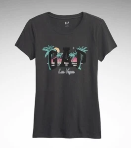 Nueva con etiquetas Camiseta para mujer Gap Logo Las Vegas manga corta, talla S - Imagen 1 de 12