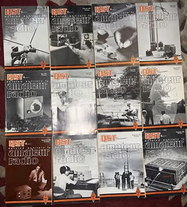 QST Magazines Amateur HAM Radio All 12 Magazines From 1972 Jan. Through Dec. - Picture 1 of 16