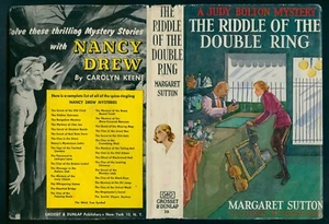JUDY BOLTON #10 "The Riddle of the Double Ring" w/DJ - Picture 1 of 3