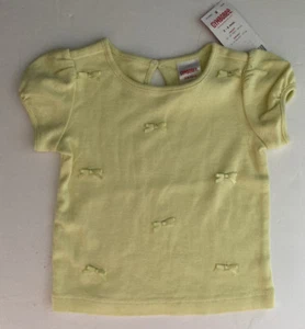 NWT Gymboree Love is in the Air 3-6 Months Pale Green Bow Tee Top - Picture 1 of 1