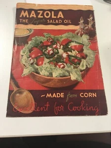 Vintage Recipes 1930s Pamphlet Mazola Corn Oil Nice Color Cover - Picture 1 of 3