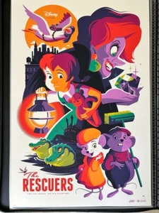 Limited AP Ed of 40 TOM WHALEN Hand Signed!! | THE RESCUERS Mondo Cyclops 24x36 - Picture 1 of 8
