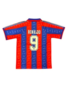 1995-97 Barcelona Ronaldo #9 Football Shirt Vintage Rare Jersey Soccer - Picture 1 of 3