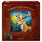 Premium Artefakt Holz Puzzle "Hirsch",  249 Teile, ab 8 Jahren, neu&ovp
