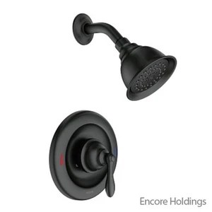 Moen Caldwell Posi Temp Multi Function 4IN Shower Head - Matte Black 82495EPBL - Picture 1 of 1