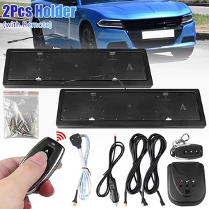 2x Soporte de marco de placa eléctrica estándar del Reino Unido con control remoto para evento de exhibición de autos de carreras - Imagen 1 de 12