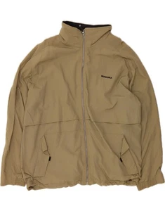 DIADORA Mens Hooded Windbreaker Jacket UK 42 XL Khaki Polyester AP01 - Picture 1 of 4