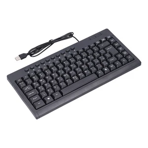 Arabic Wired Keyboard Mini 87 Keys USB Desktop Notebook Computer Accessory Fo CT - Picture 1 of 24