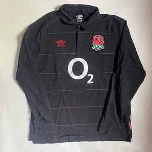 Herren England Rugby Shirt XXL Umbro 2023-24 Langarm schwarz - Bild 1 von 4