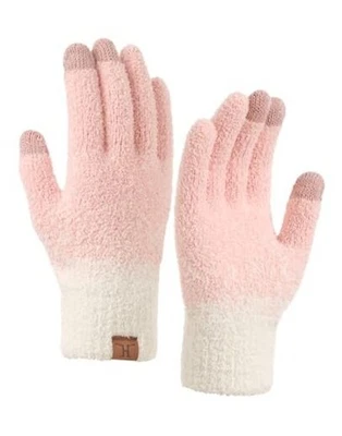 DS DADOU&XIAOSHAN Guantes de Invierno para Mujer, Guantes para Mujer con Rosa Estándar Foto 1 de 4