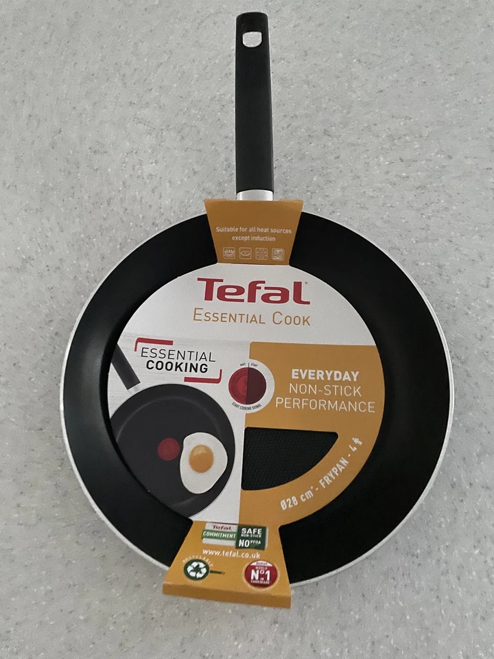 Tefal 28 cm Antihaft-Bratpfanne, Essential Cook, ohne Induktion, 4 Kochfelder - Bild 1 von 3
