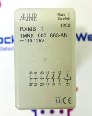Relé auxiliar ABB RXMB1 1MRK 000 863-AN Foto 1 de 4