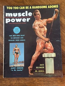 MUSCLE POWER bodybuilding fitness magazine JACK DELINGER 8-55 - Picture 1 of 11