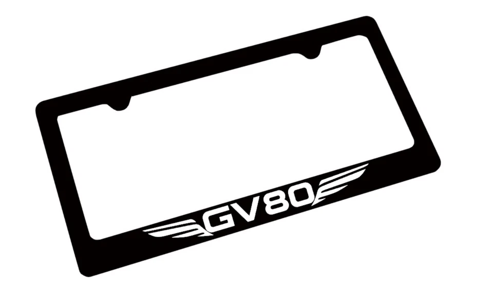 Marco de matrícula Genesis GV80 | Street Racing Performance EE. UU. | Metal negro  Foto 1 de 1