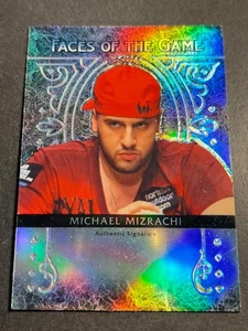 2011 Leaf REFRACTOR POKER PROOF MISSING AUTO & # Faces / Game Michael Mizrachi - Picture 1 of 2