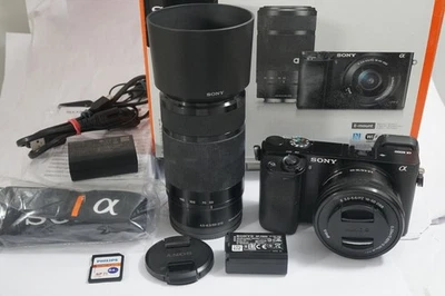Sony Alpha 6000 Y Doppelzoom Kit OVP, a6000 Ý , 2175 Klicks - Bild 1 von 4