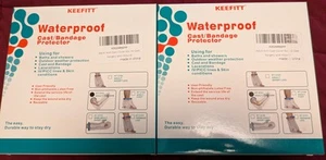 ZWEI - NEU Keefitt wasserdichter Gips- & Verbandschutz Erwachsene langer Arm - Bild 1 von 4