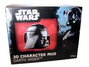 Disney STAR WARS 3D Darth Vader Character Mug w/ Lid NEW in BOX! - Picture 1 of 3
