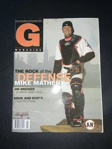 2005 APRIL/MAY SAN FRANCISCO GIANTS MAGAZINE MIKE MATHENY MLB #100 - Picture 1 of 2