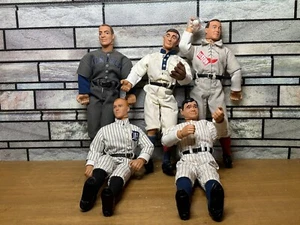 Hasbro Baseball MLB 12" Poseable Doll 5x LOT, Ruth, Gehrig, Cobb, Williams, Fox - Picture 1 of 17