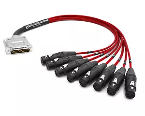 Apogee DA16x Premium Mogami 3162 Digital DB25 | Oro Neutro XLR-F Rojo 25 ft. - Imagen 1 de 1
