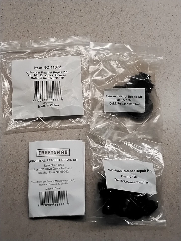 2 in 1 Universal Craftsman Ratchet Repair Kit 11072 - 1/2 Drive 99962 LIKE 10666 - Image 1 of 1