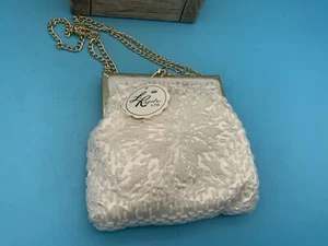 Cartera clutch/noche vintage con cuentas La Regale - Hecha en Hong Kong, nueva con etiquetas - Imagen 1 de 6
