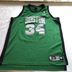 NBA Reebok Men’s Size XL Vintage Boston Celtics Paul Pierce # 34 Tank-Top Jersey - Picture 1 of 15
