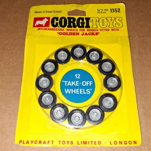 12 tarjetas/paquete selladas corgi toys años 70 #1352" rueda intercambiable gatos dorados - Imagen 1 de 2