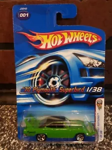 Hot Wheels 2006 First Editions #1/38 '70 Plymouth Superbird K31 Chrome 5 Spk Whl - Picture 1 of 7