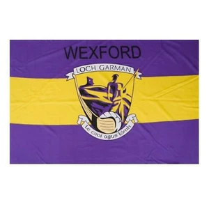Wexford Official GAA Crest County Flag 152cm x 91cm (5foot x3 foot) - Picture 1 of 1