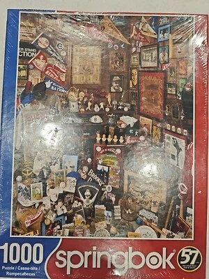 Puzzle Baseball Memorabilia Springbok 1000 Pieces  Dodgers Yankees Phillies NEW - Image 1 of 4